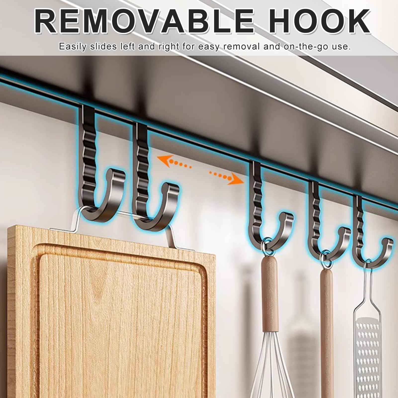 Especiero de pared para cocina, sin taladro, diseño colgante con ganchos, acero inoxidable, estante de cocina que ahorra espacio (B, 30 cm)