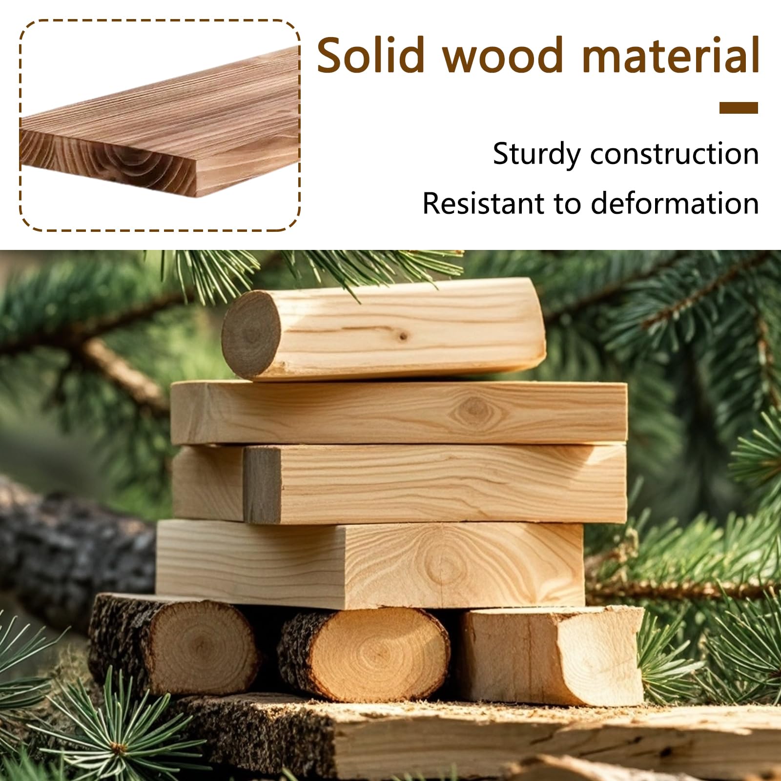 Półki wiszące na ścianę, Dębowa półka pływająca 42x15x2 cm Niewidoczne mocowanie Książki Rośliny Dekoracja Salon Sypialnia(2pcs)