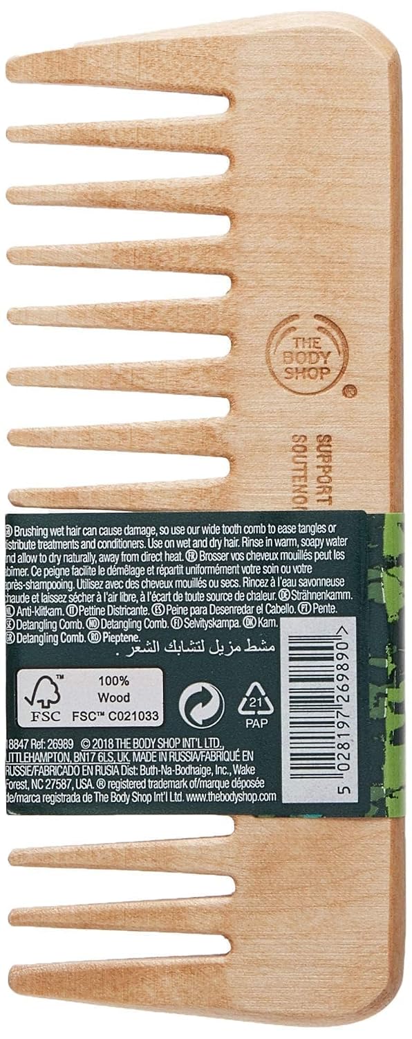 The Body Shop Detangling Wide Tooth Hair Comb, For All Hair Types