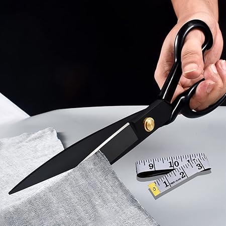 Amazon.com: Professional Tailor Scissors 10 inch - Heavy Duty Sewing ...