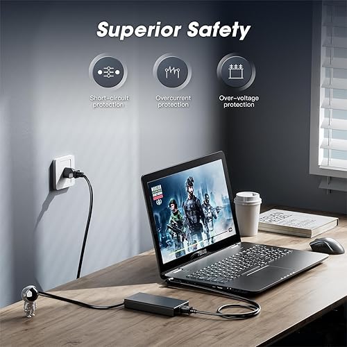 Miniatura 15 de Cargador de 200 W apto para Asus Rog Zephyrus G15 GA503Q, G14 GA401, Tuf Dash F15 FX516 FX517 A15 F15 F17 A17, Strix G15 G17 G513 G713, Studio 17