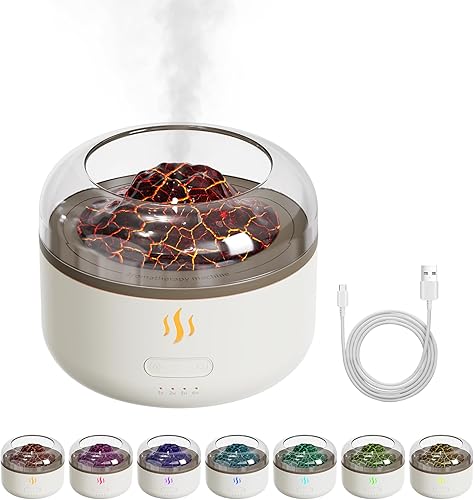 Difusores de aromaterapia, difusor de aroma, difusor de aceite esencial de 5.4 fl oz, humidificador, sin agua con protección de apagado automático