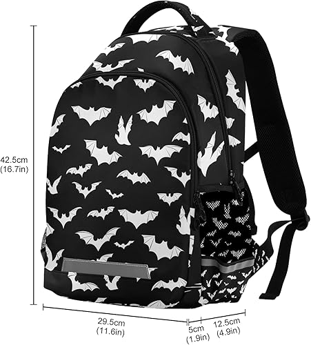 Miniatura 3 de Mochila de murciélagos de Halloween para laptop, mochila ligera para hombres, mujeres, adolescentes y niños