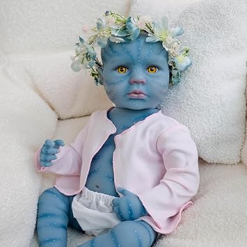 Realistic Avatar Reborn Baby Dolls Silicone Full Body Vinyl Girl 20 Inch Real Life Baby Dolls Lifelike Newborn Babies Doll That Look Real Reborn Avatar Doll Toy