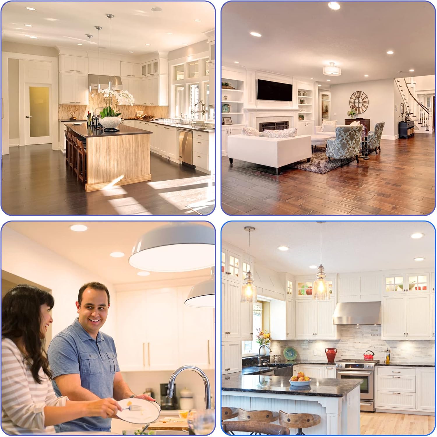 PAR38 Full Glass Commercial Grade LED Light Bulb, 14W=120W Equivalent 1450 Lumens 20000 Hours Classic Flood Light Bulbs, Dimmable Warm White 3000K 100Degree Beam Angle T20/CEC Listed, 6-Pack