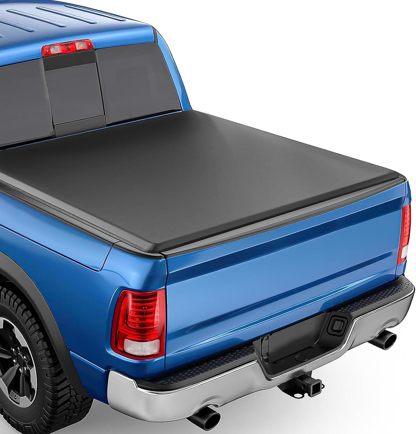 5FT Soft tri fold Truck Bed Tonneau Cover for 2016-2026 Toyota Tacoma, for 5'/60.5" Fleetside/Styleside Bed Only, Not for Flareside/Stepside (Excludes Trail Special Edition Storage Boxes)