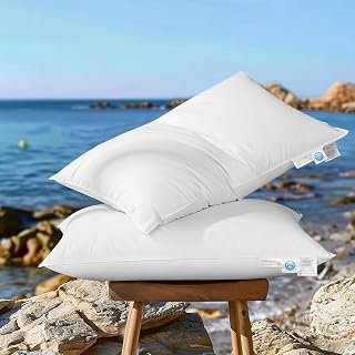 Canadian Luxury Goose Down Pillow Queen Size - 900 Fill Power - Amazon product rated Grade A
