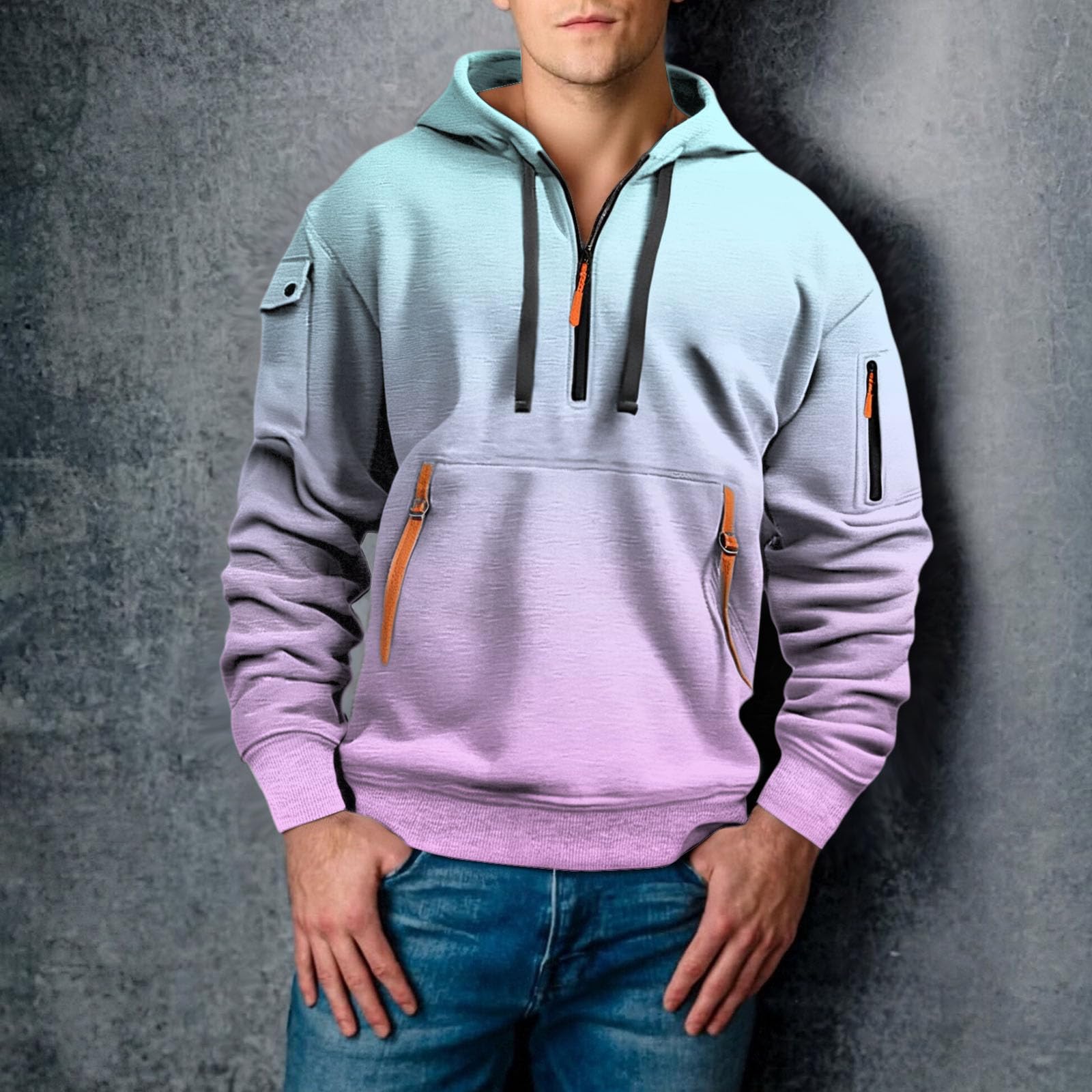 Ropa Anti UV Hombre Sudadera con Capucha Juvenil Y Moderna para Hombre, Ideal Otoño E Invierno, Camiseta Estampada En 3D Flores Dinámicas. Top Yoga Mujer (Pink, M) Jersey Manga Corta