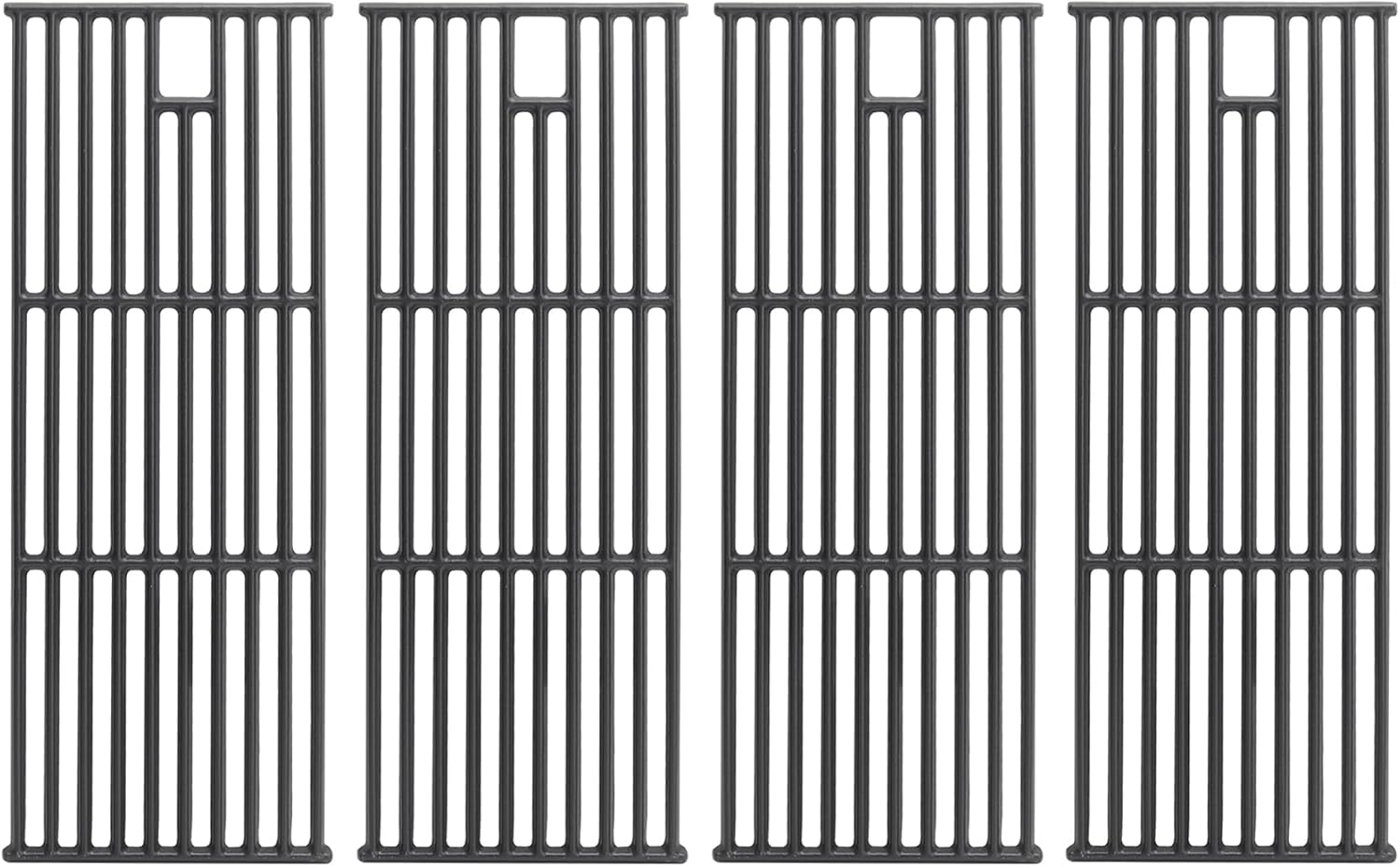 KEESHA Grill Grates for Bull Lion Premium Grill, 8mm Heavy Duty Cast Iron Grids for Bull Lion 65073 L75000 Models, Premium Grill Accessories Replacement for Bull 16517 BBQ Angus Original Part Number