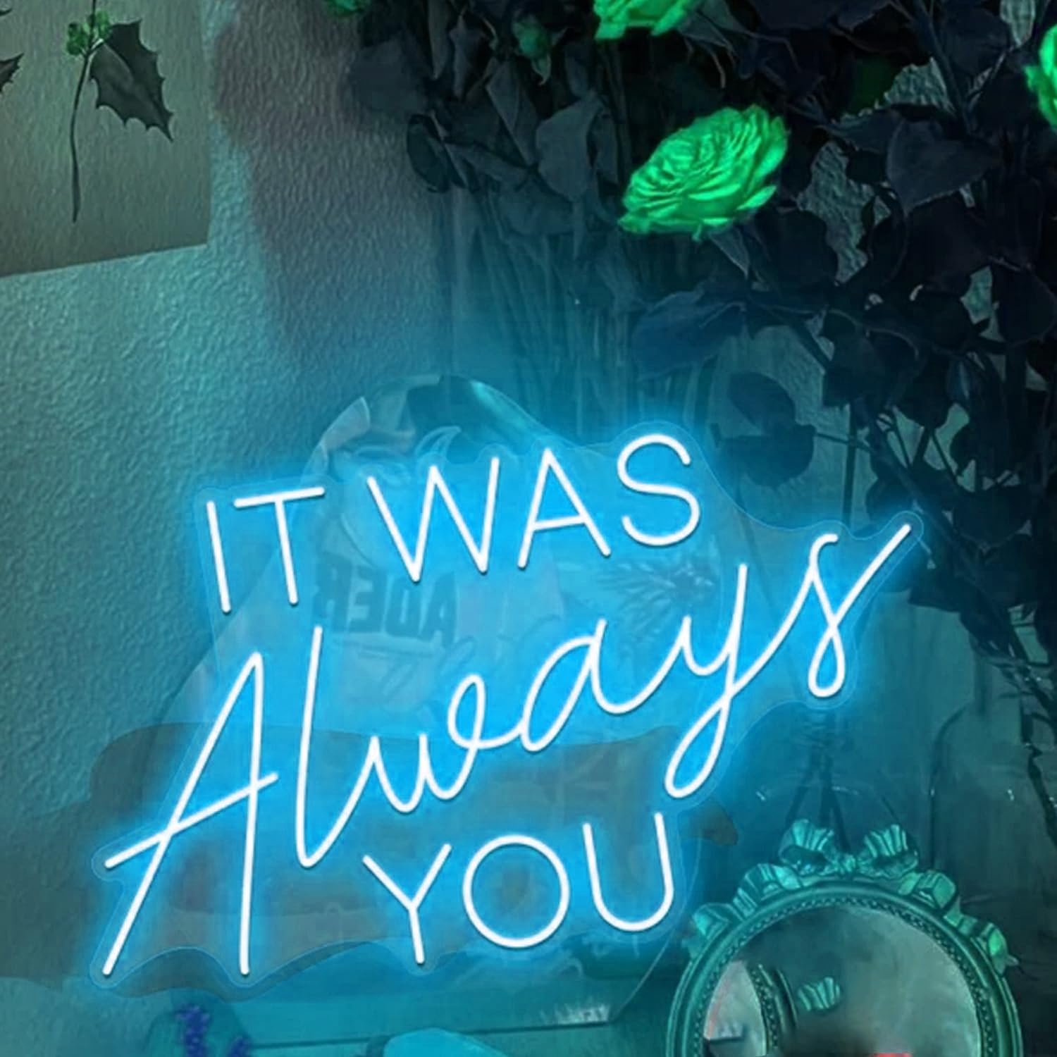 It Was Always You Neon Sign,Wedding Neon Sign by 5V USB Powered Wedding Decor Bedroom Home Wall Decor Wedding Sign Engagement Gifts