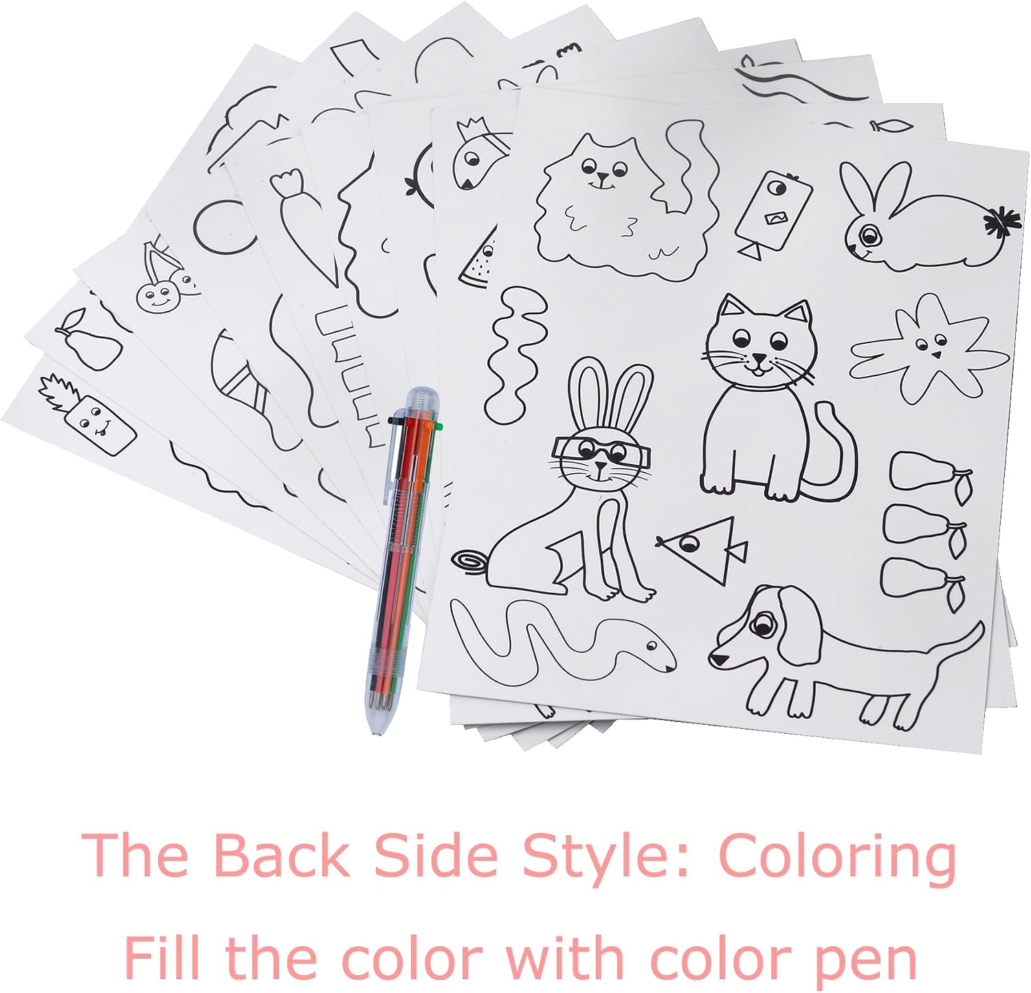 SuyuanArt Animal Scratch Art Cards and Black Rainbow Scratch Paper Set, with Drawing Stencil,Scratching Wooden Sticks etc,Scratch Off Picture for Kids Girls Boys Toy Halloween Christmas Gift