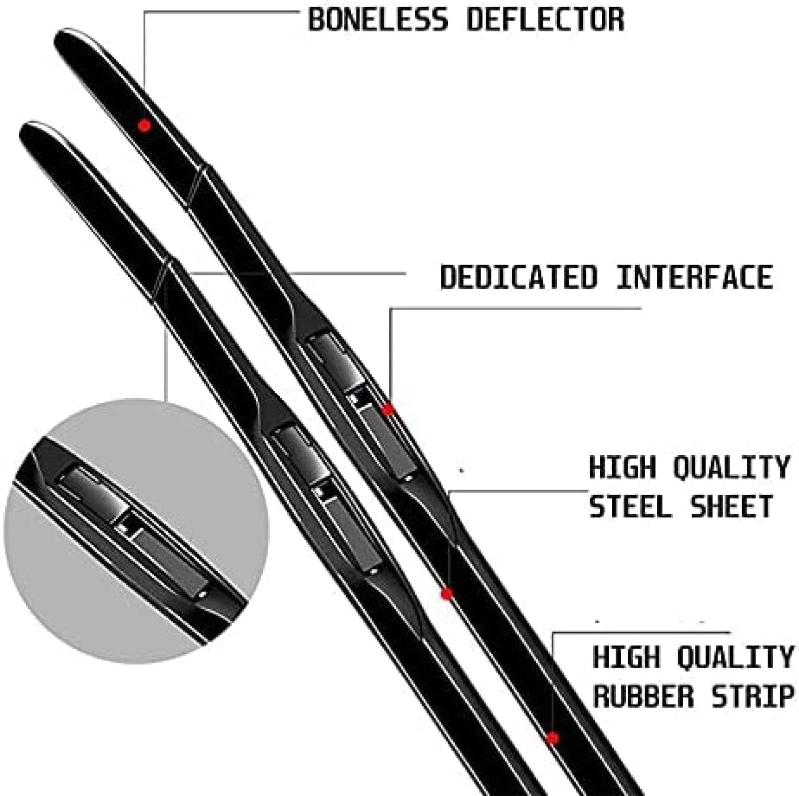 TMAR Scheibenwischer Vorne und Hinten Wischerblätter Set Für BMW 3er E46 Touring Estate 316 318 320 325 330 1998-2006, Windschutzscheibe Front Fenster Wischer Auto Zubehör