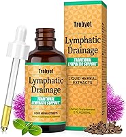 Trobyot Lymphatic Drainage Drops: Cleavers for Lymph Support, Prickly Ash Bark for Circulation, Red Clover for Balance - 2fl oz Immune Formula