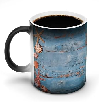 Ceramic Mug Things on The Ground Printed Funny Color Changing Mug Discoloration Coffee Mug Temperature Personalized Color Changing Cups With Handle Unique Gift