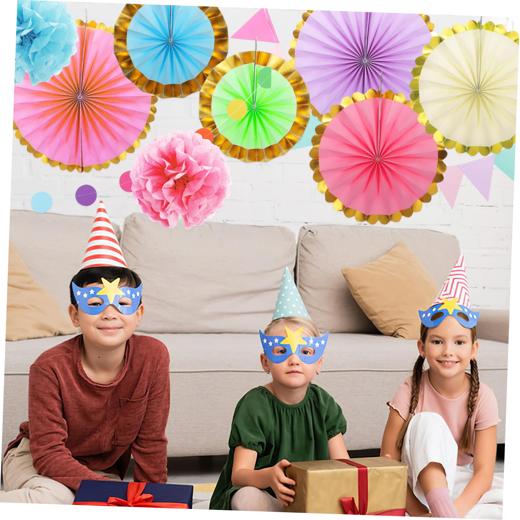 Toyvian Set di Decorazioni in Carta Pastello per Feste e Compleanni