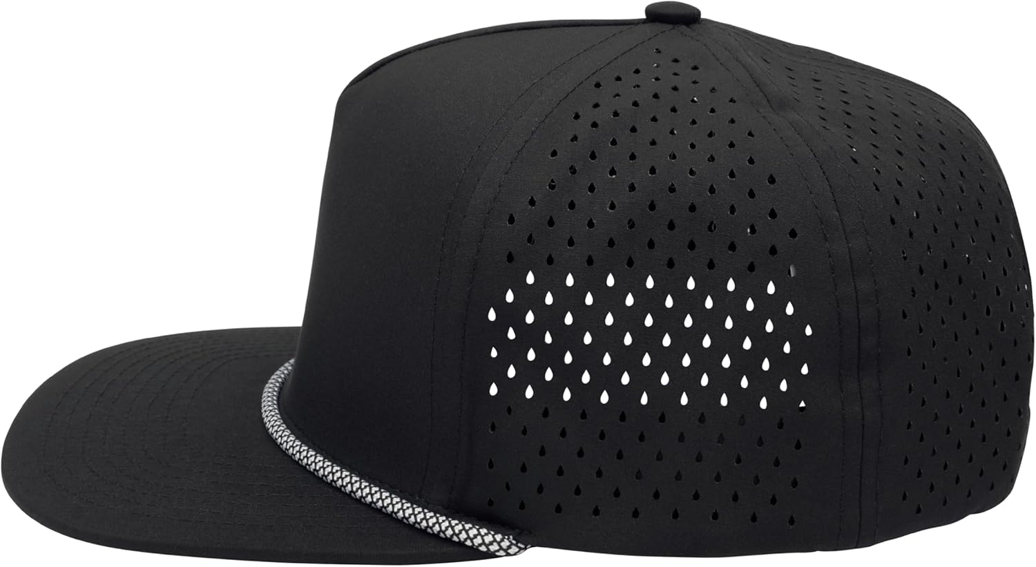 Classic 5‑Panel Snapback Hat – Adjustable Flat Bill Cap, Lightweight Breathable Unisex for Embroidery & DIY