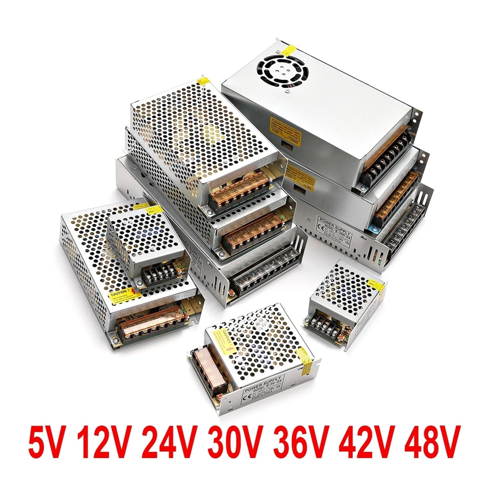 Transformator prądu stałego 12 V, 40 A, 500 W, 350, 300, 250, 200, 150, 24, 36, 48, 110-220, sterownik LED, adapter do monitorowania, prąd (24 V-300 W)