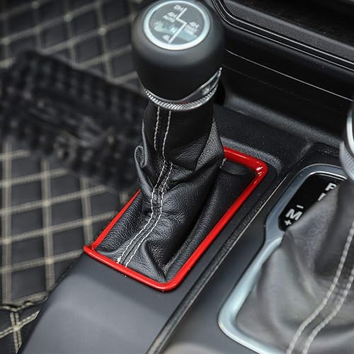 Miniatura 4 de Voodonal para JL 4WD, pomo de palanca de cambios, bisel delantero, portavasos delantero, reposabrazos central, interruptor de bloqueo de agujero,