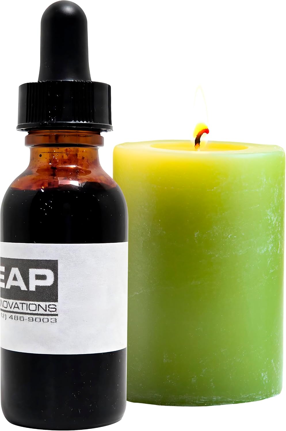Liquid Candle Dye, Vibrant, Long-Lasting Color, Fully Soluble for Flawless Blending, Liquid Dye for Candle Making, Highly Concentrated for Customizable Shades, Apple Green, 1 oz