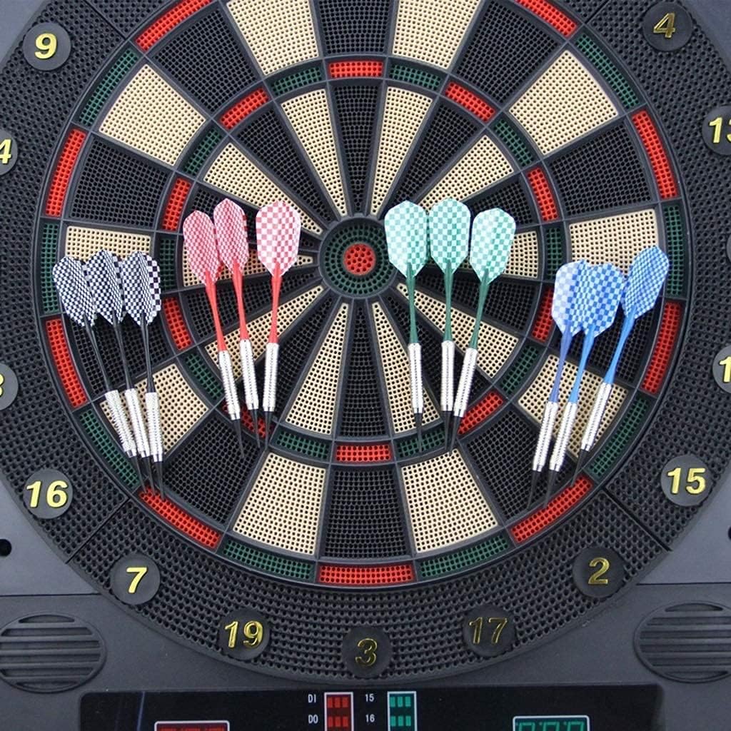 Electronic Dart Board, 18 Inch Electronic Dart Board, Dart Board Set with Cabinet 12 Soft Tip Darts Dartboard Set, for Home Bar Game Room
