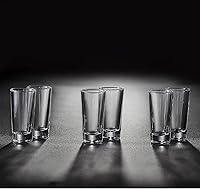 Vista 4 de Juego de vasos de chupito con base pesada, 1.2 oz (paquete de 12) vasos transparentes para whisky y licores - JM02