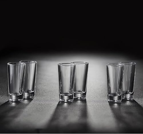 Miniatura 4 de Juego de vasos de chupito con base pesada, 1.2 oz (paquete de 12) vasos transparentes para whisky y licores - JM02