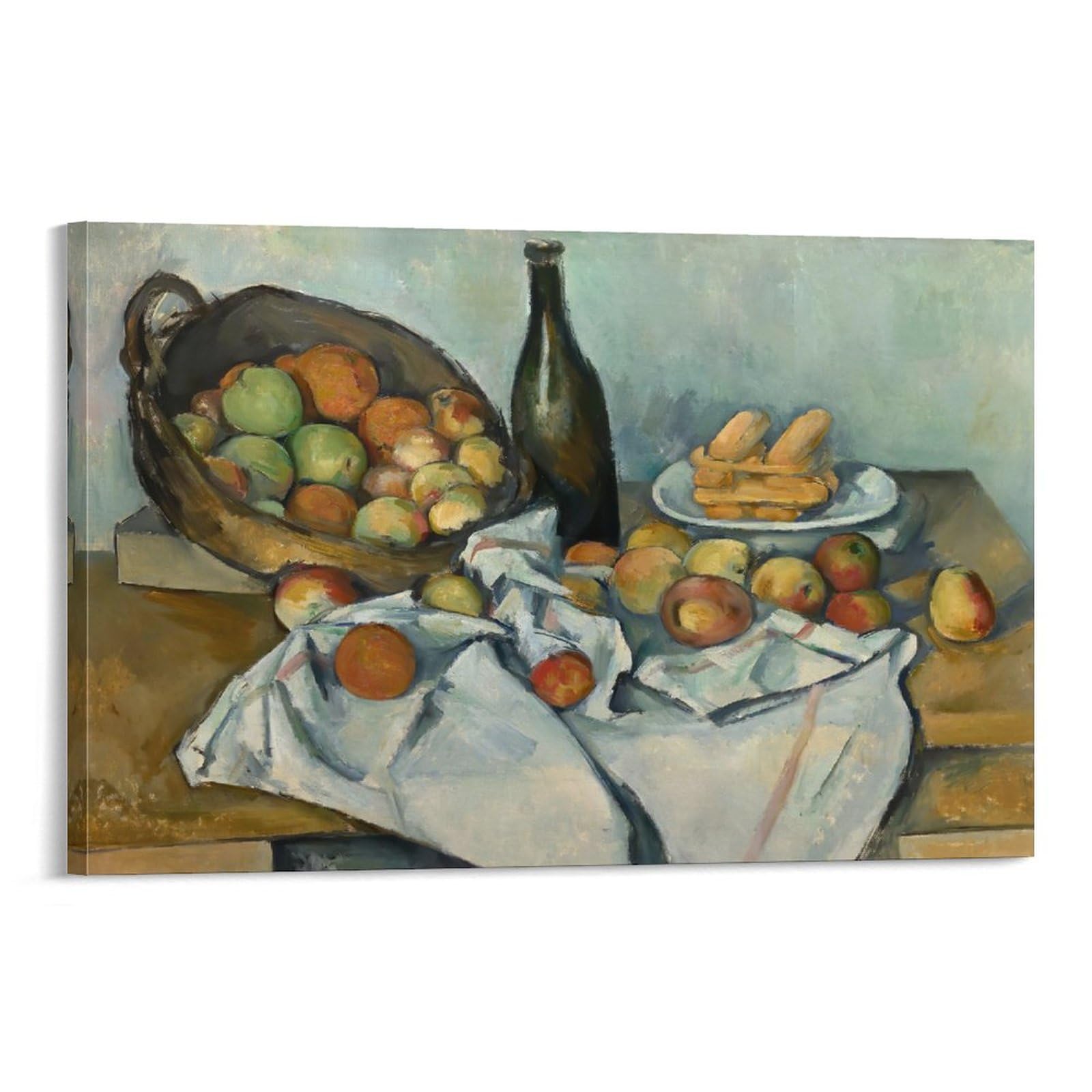 Paul Cezanne Still Life With Basket Of Apples Precursors To Cubism: