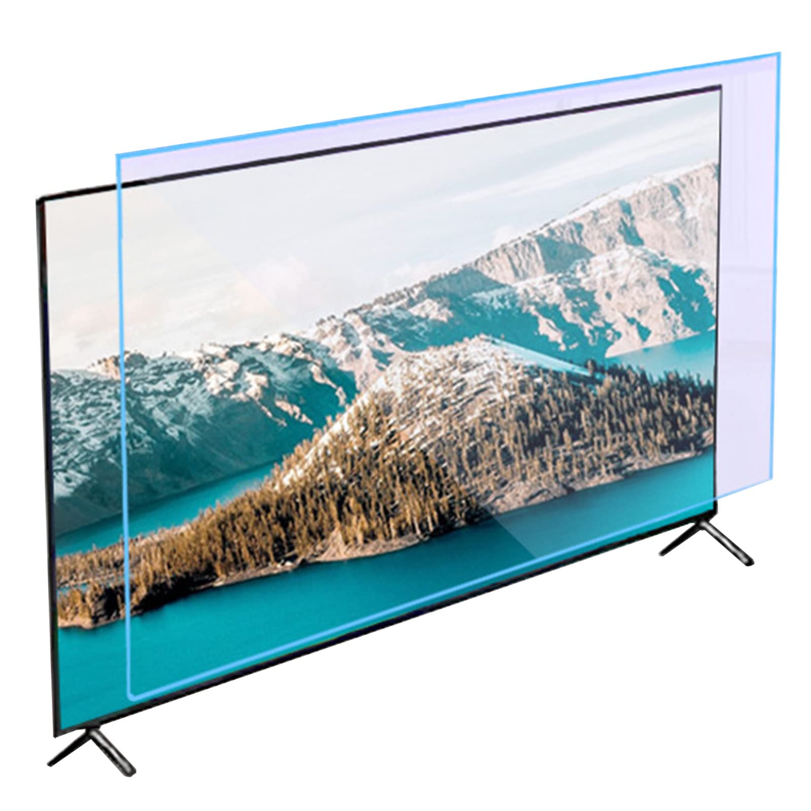 Matowy antyodblaskowy ochraniacz ekranu telewizora, anty-niebieskie światło filtr ekranujący UV i promieniowanie UV film do monitorowania promieniowania zmniejsza zmęczenie oczu dla ostre, sony, Samsung, Hisense, LG itp., 55" (1221 * 689)
