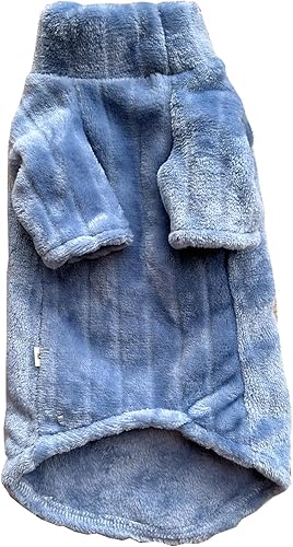 Miniatura 3 de Suéter de cuello alto para gatos Sphynx, ropa de forro polar coral suave, abrigo grueso de invierno cálido para gatos sin pelo y perros pequeños con