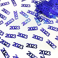 Vista 14 de Confeti Año 2023 Plata - Paquete al por menor #7626 QS0