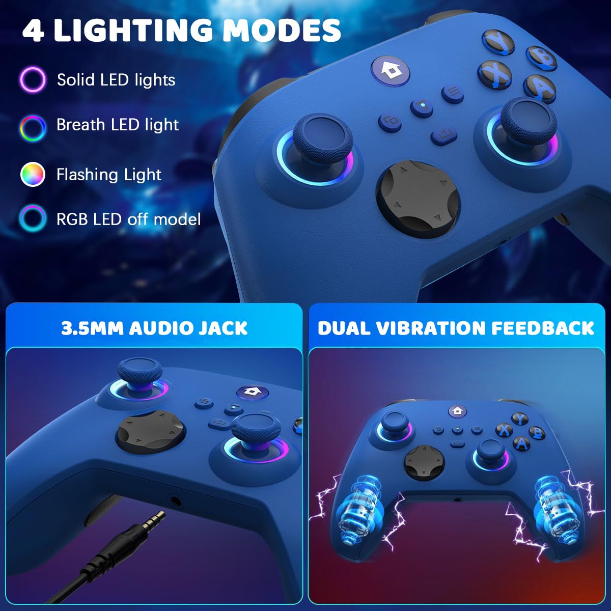 Lampelc Manette Xbox One, manette sans fil Xbox Series X & S/Xbox One/Elite/Windows 7/8/10