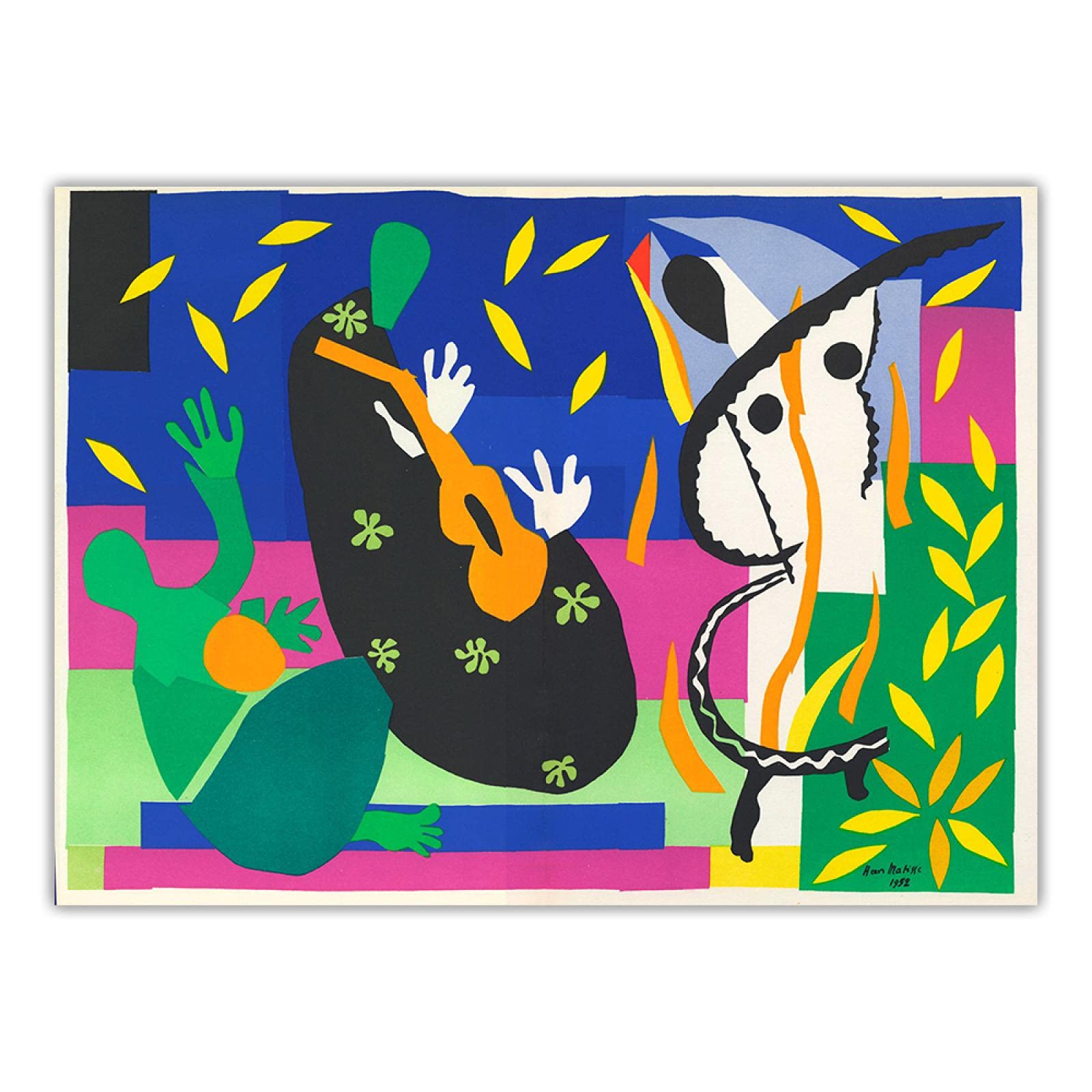 Amazon｜アンリ・マティス、キャンバスにプリント、有名な絵画、「王の