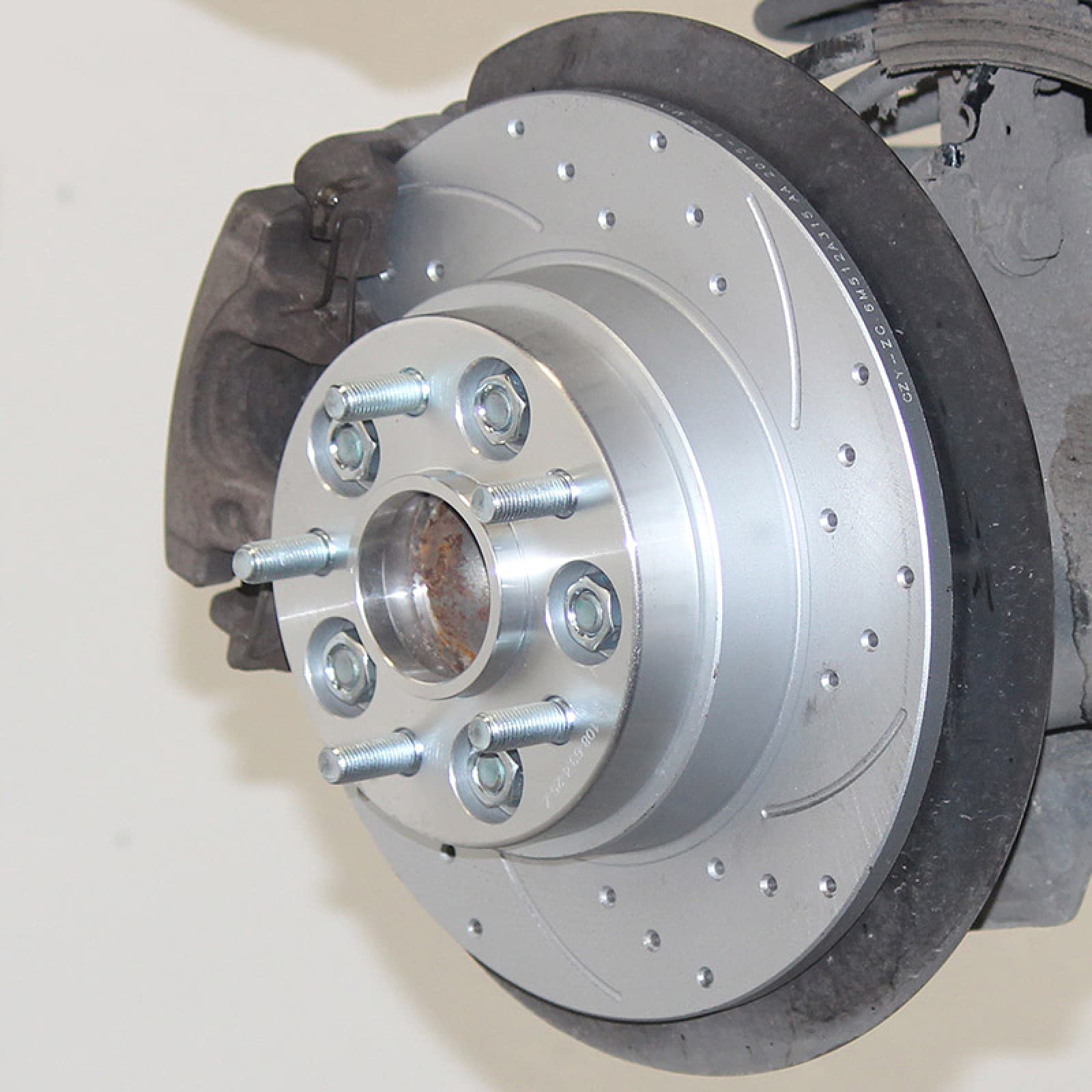 Distanziali Ruote Adattatore Distanziale Ruota PCD 6x139,7 106mm 25/30/35/40/50mm Per Toyota Per Land Cruiser Per Tundra Per Hilux Bulloni Hubcentric (Dimensione : 1PCS 35mm Silver