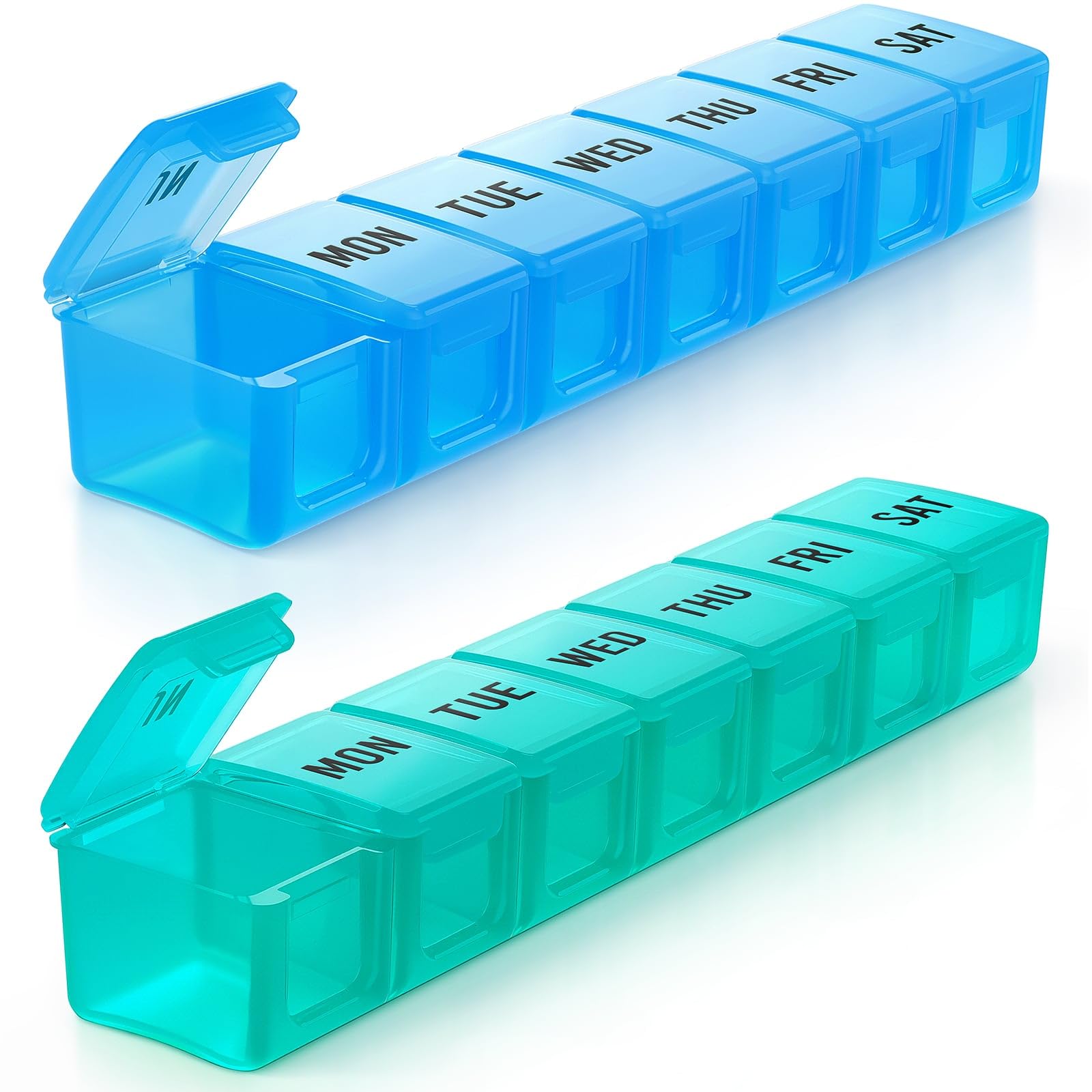 Photo 1 of BUG HULL Large Weekly Pill Organizer (2 Pack)