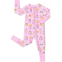 babee Reshinee Viscose Derived from Bamboo Baby Footie Pajamas Convertible Newborn Sleeper for Baby Girl Zipper Onesie 0-24M
