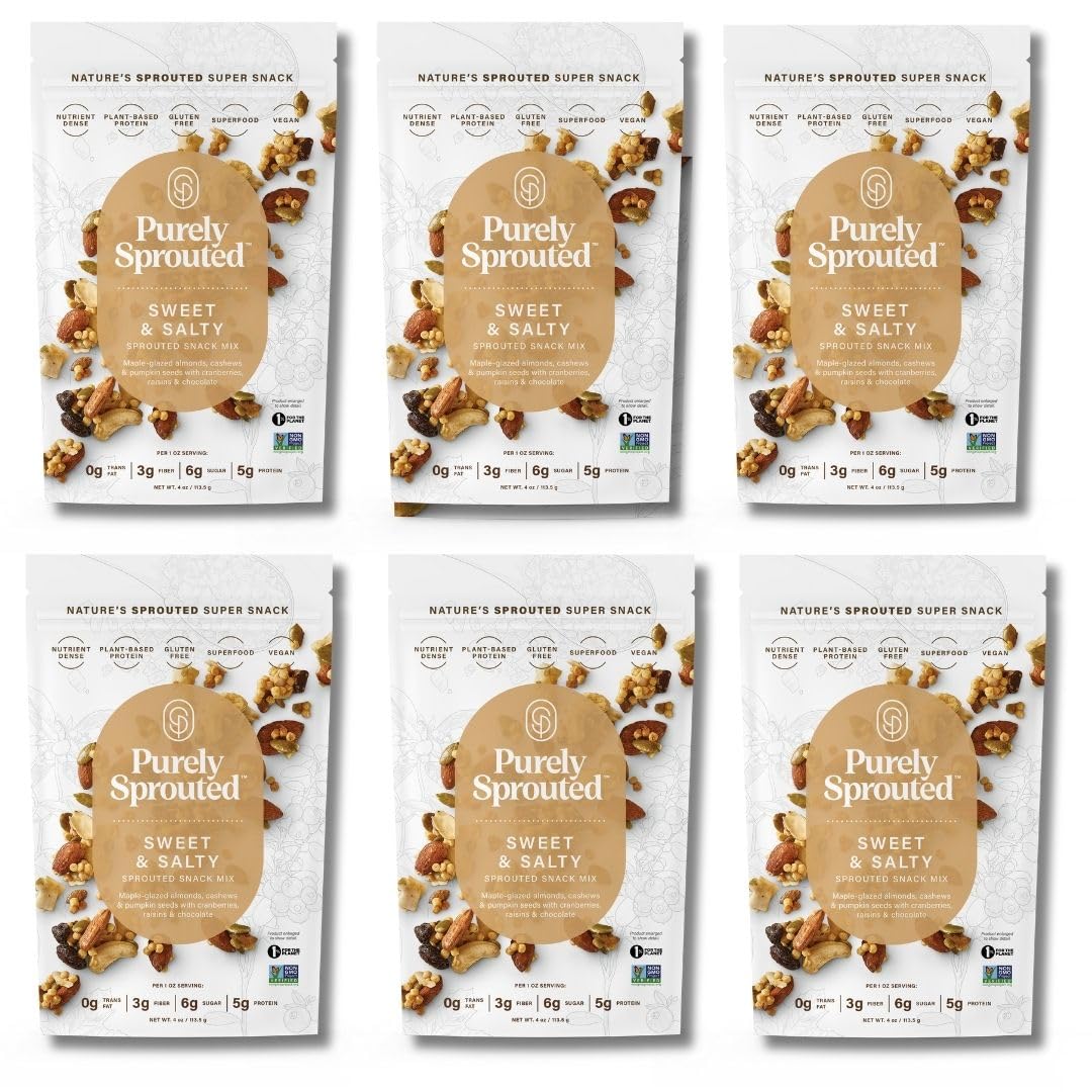 Amazon.com: Purely Sprouted Sweet & Salty, Non-GMO Superfood for