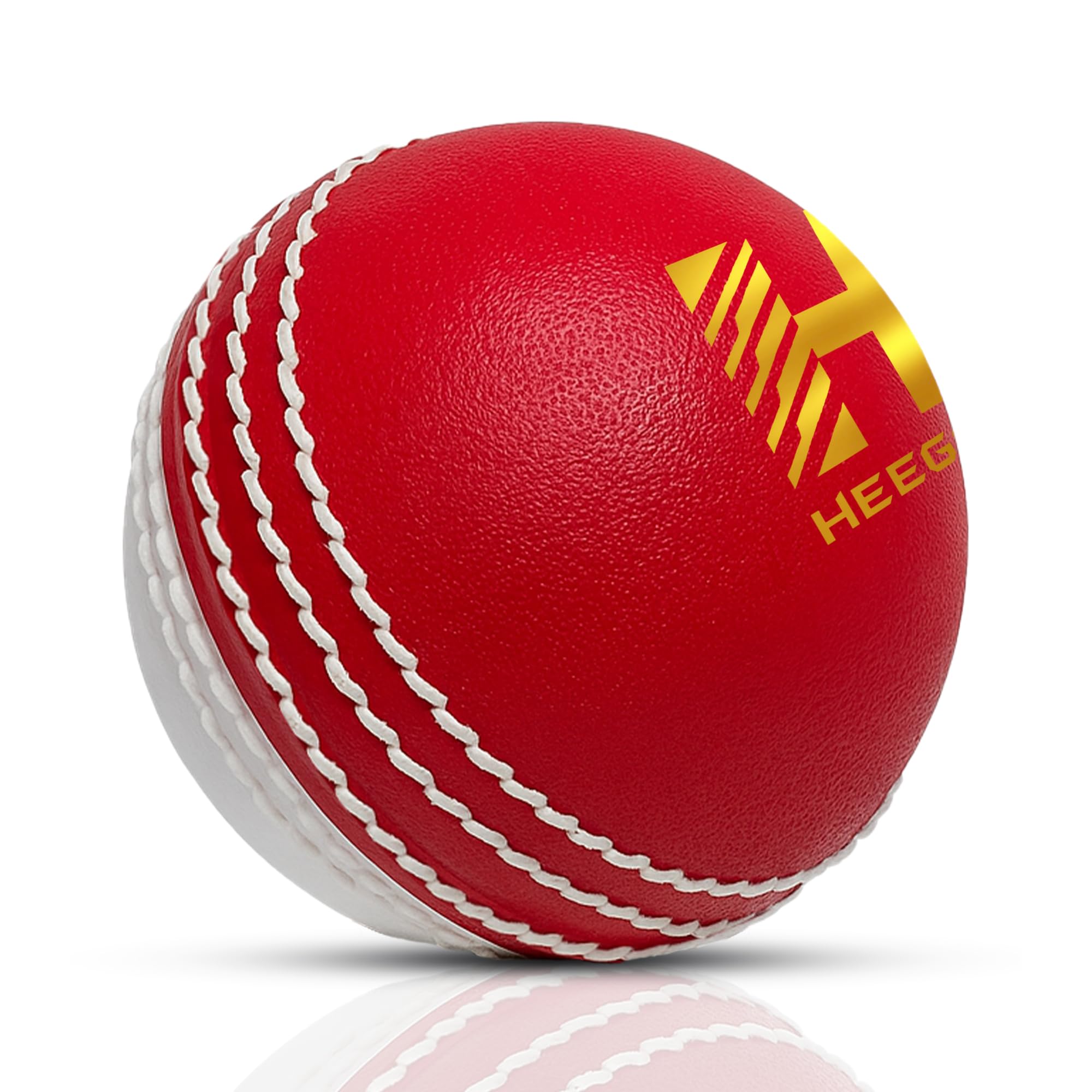 Heega i-30 Synthetic Dual-Color Cricket Ball - Red & White, Nylon Stitched, PVC Exterior, High-Rebound PU Core - Ideal for Training & Matches (Dual Colour-Ball (Pack of 1)-picture-15
