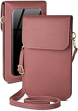 moex Mobile Phone Case for Hanging Google Pixel 9 Pro XL - Small Handbag with Mobile Phone Compartment and Viewing Window, 2 Additional Compartments - Mobile Phone Shoulder Bag Women, Raspberry Pink