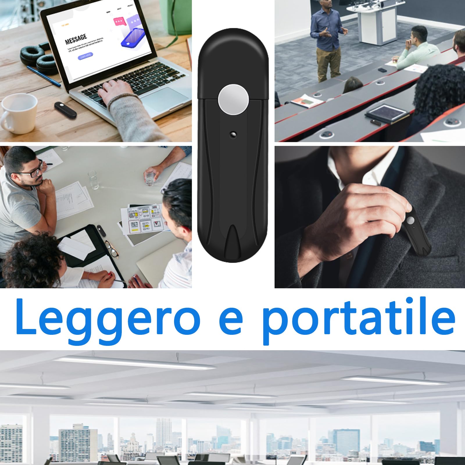 Telecamera Spia HD1080P, Microtelecamera Nascosta Spia Esterno/Interno, Flash Disk USB Portatile con Fotocamera 32GB, Bodycam Registrazione in Loop adatto per l'ufficio, lo studio, la casa, ecc.