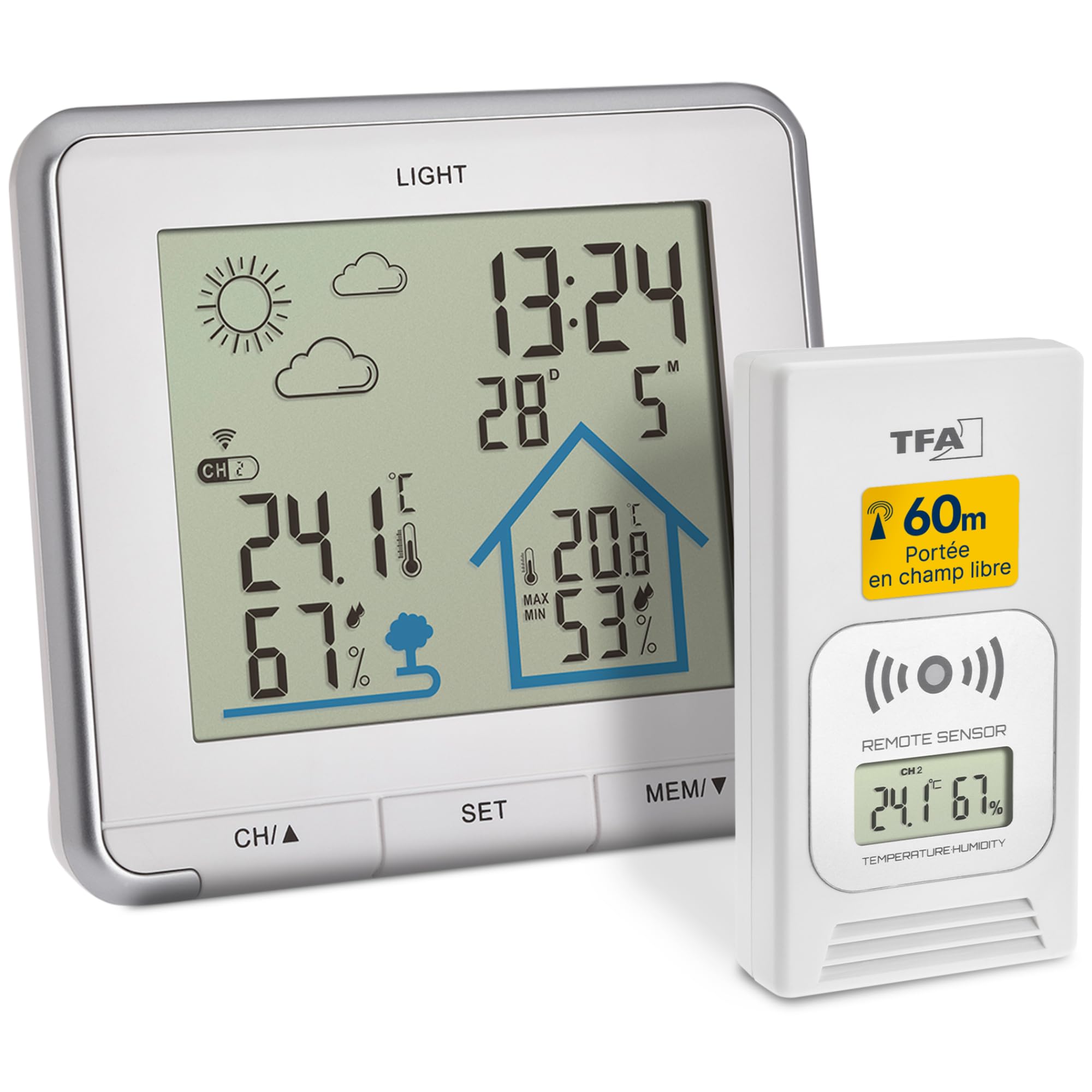 Station météo sans fil TFA Dostmann pour organiser vos journées au jardin et à la maison
