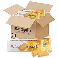 Vista 1 de Costa Galletas de mantequilla – Galletas de galletas con rico sabor a mantequilla – 24 paquetes de aperitivos (4.9 onzas cada uno) – Golosinas