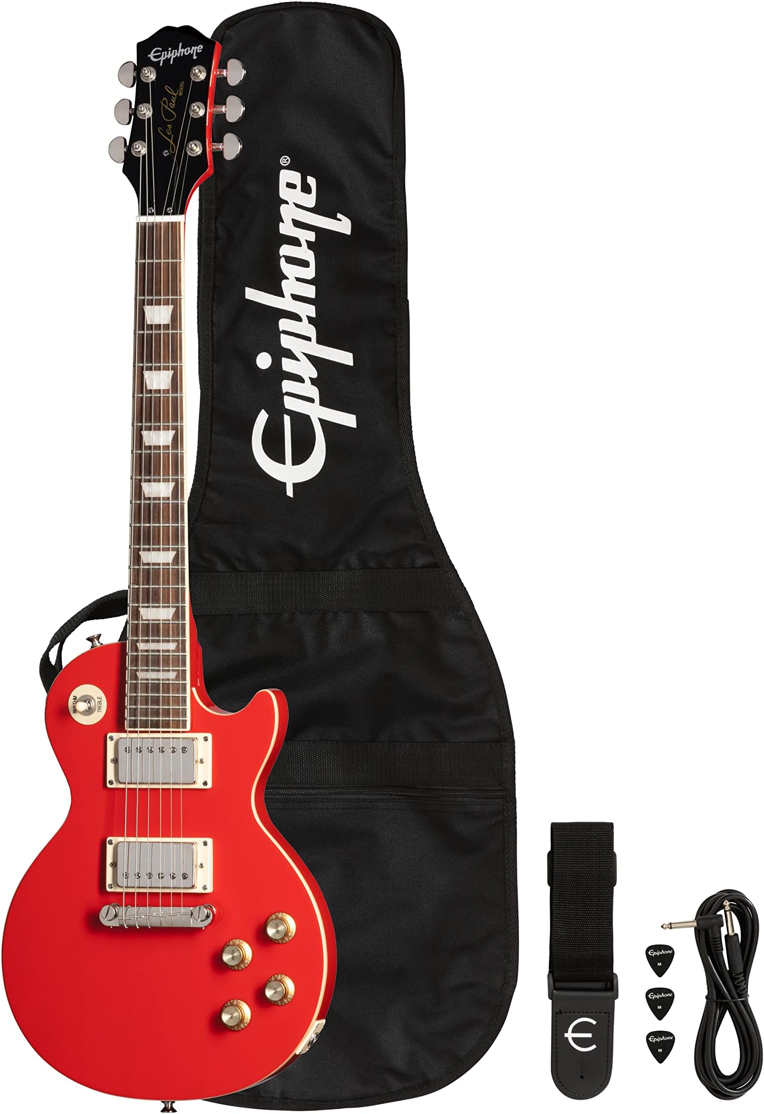 EpiphonePower Player Les Paul, 3/4+ Youth Size, Lava Red with Gigbag