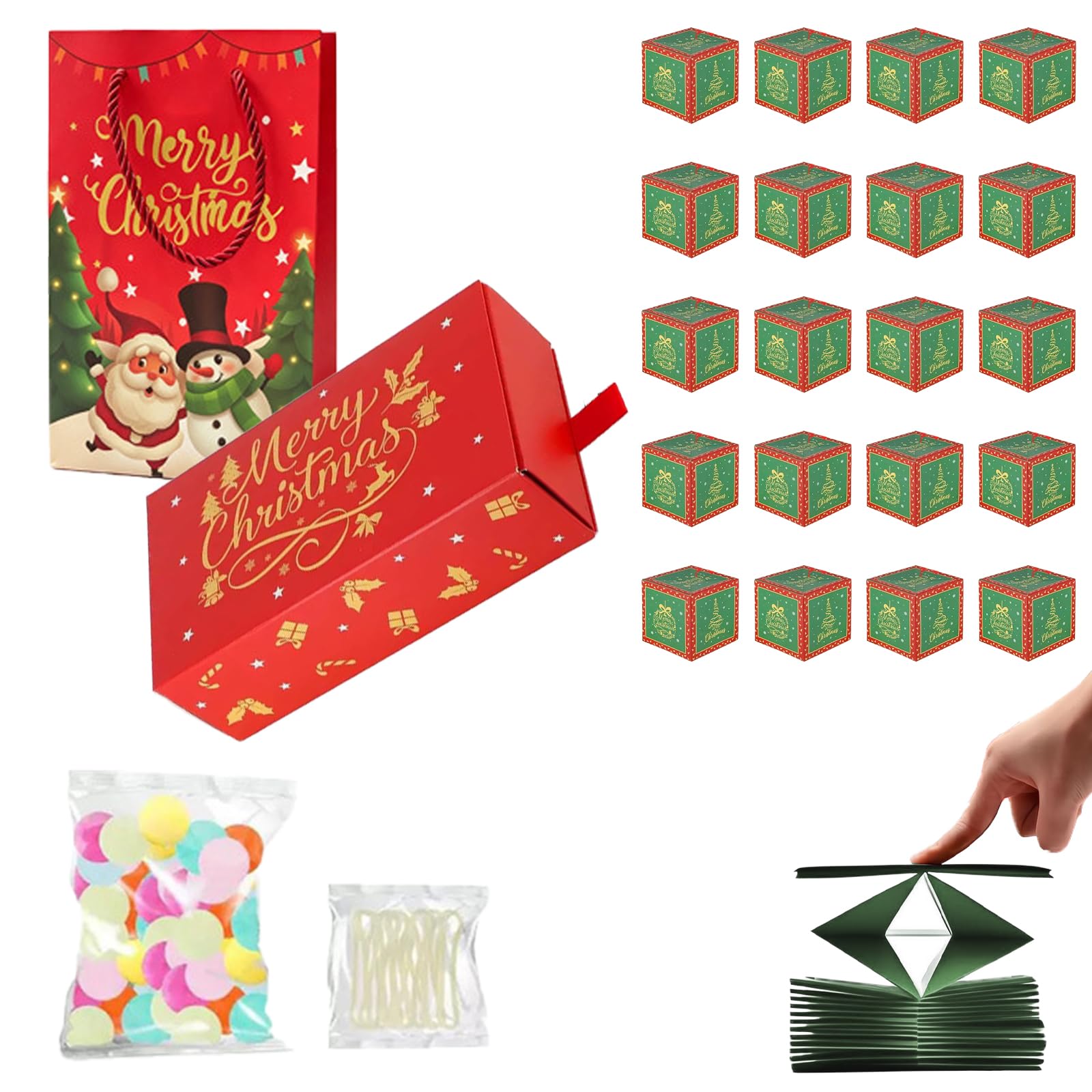 6/10/16/20-Piece DIY Folding Bouncing Pop-Up Explosion Gift Box Set
