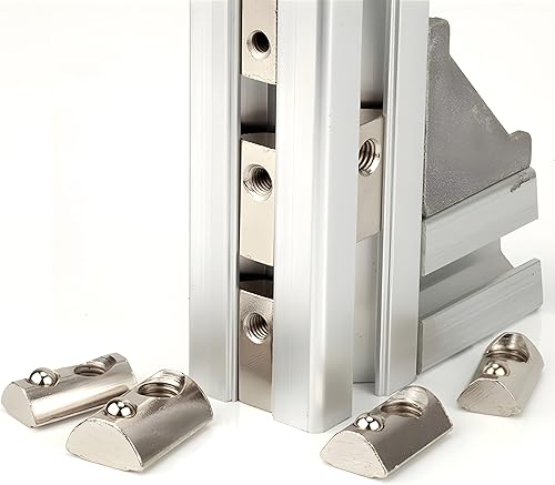 Miniatura 4 de 60 unids M4 Spring T Nut Rolling Ball Cargando para Perfil de Extrusión de Aluminio Impresora 3D Máquina Industria Accesorios