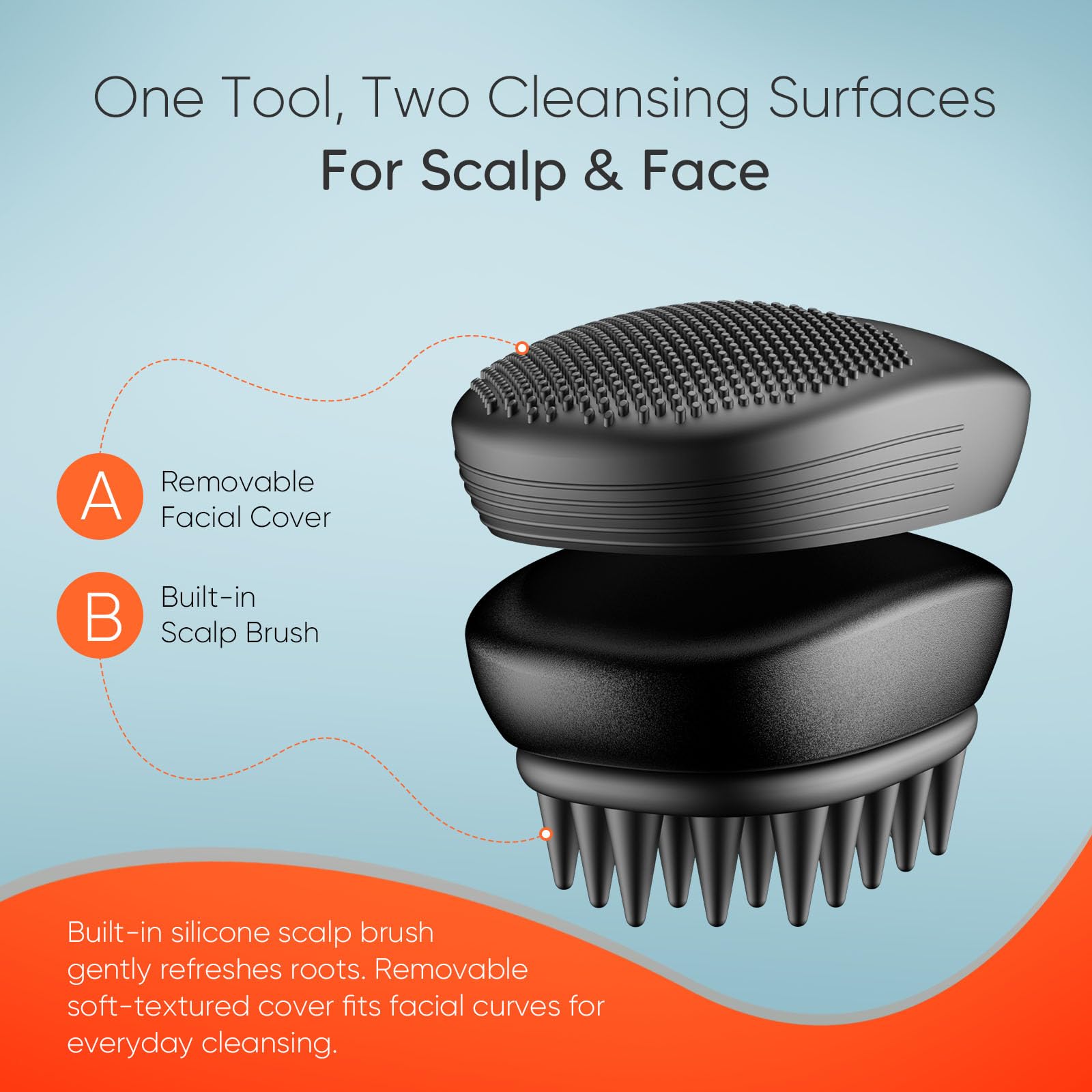 scalp massager vibrating SLF Rejuvenating Scalp Massager, Vibrating Head Exfoliator and Massager