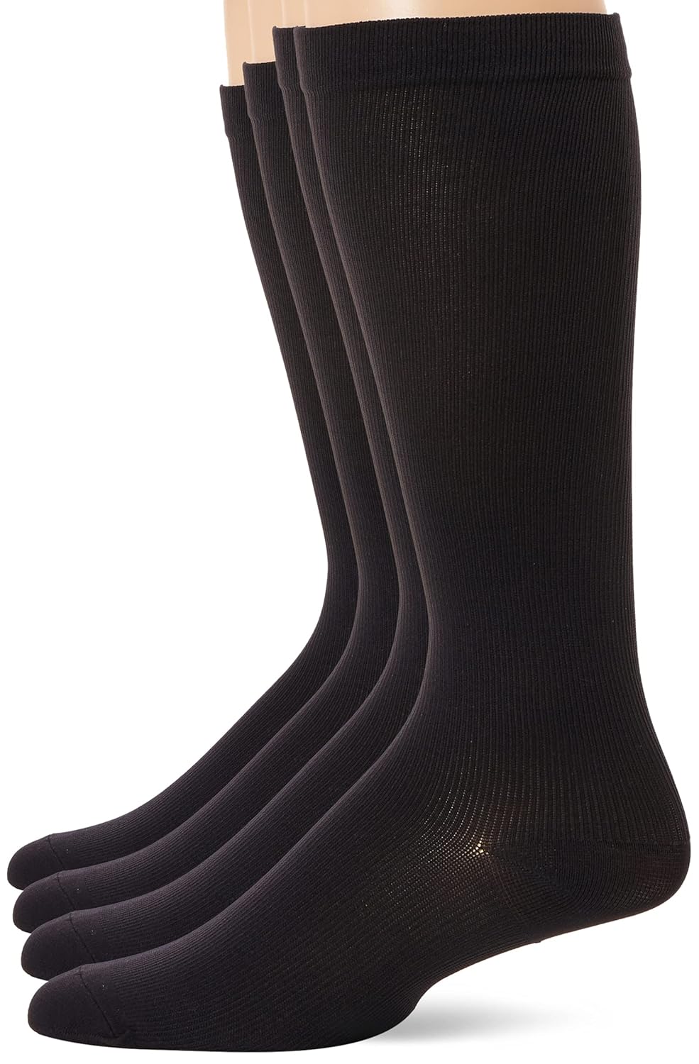 MediPEDS Men’s 4 Pack Mild Compression Over The Calf Socks