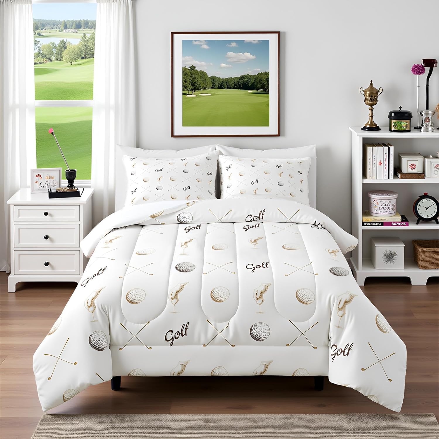 Amazon.com: Golf Comforter Set Queen Size for Kids Teens Adults