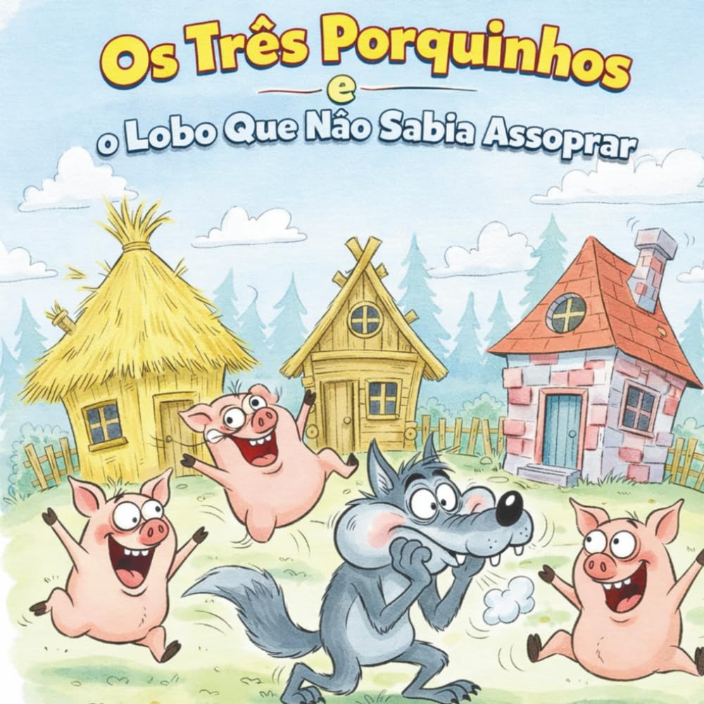 OS TRÊS PORQUINHOS: E O LOBO QUE NÃO SABIA ASSOPRAR