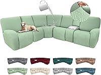 Vista 10 de Fundas 100% impermeables para sofá reclinable seccional, fundas para sofá reclinable en forma de L, funda para sofá seccional de esquina