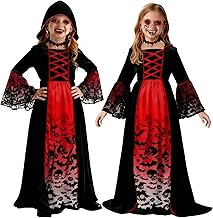 Axinyijia Halloween Vampire Girl Costume Gothic Vampire Child Cosplay Costume